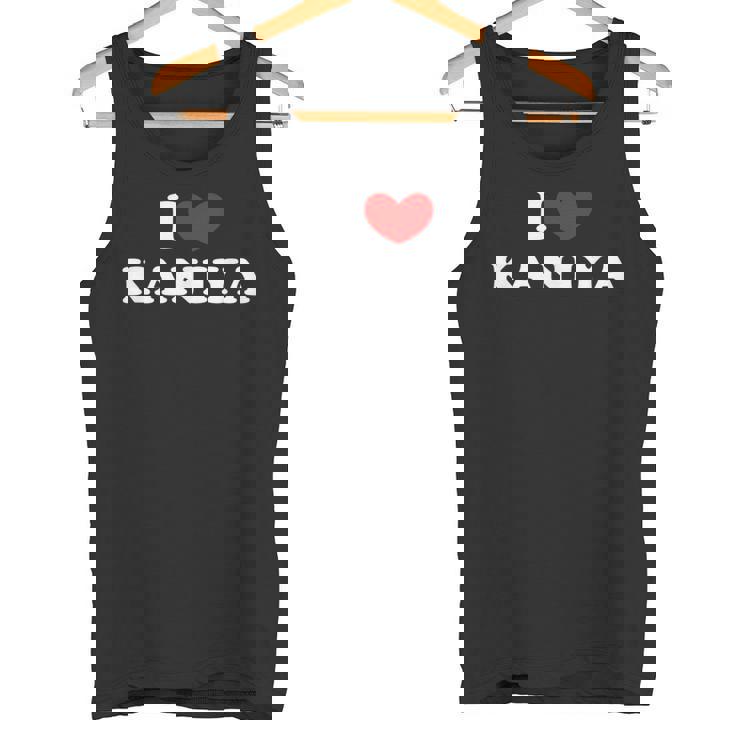 I Love Kaniya 私は愛する Kaniya タンクトップ