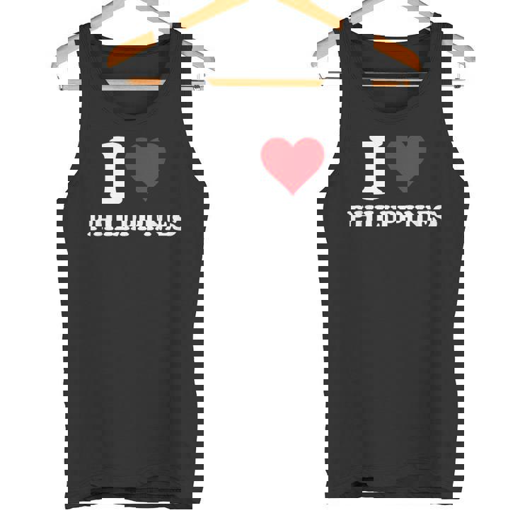 I Love Philippines Coeur Cadeau Philippin Philippine Débardeur e