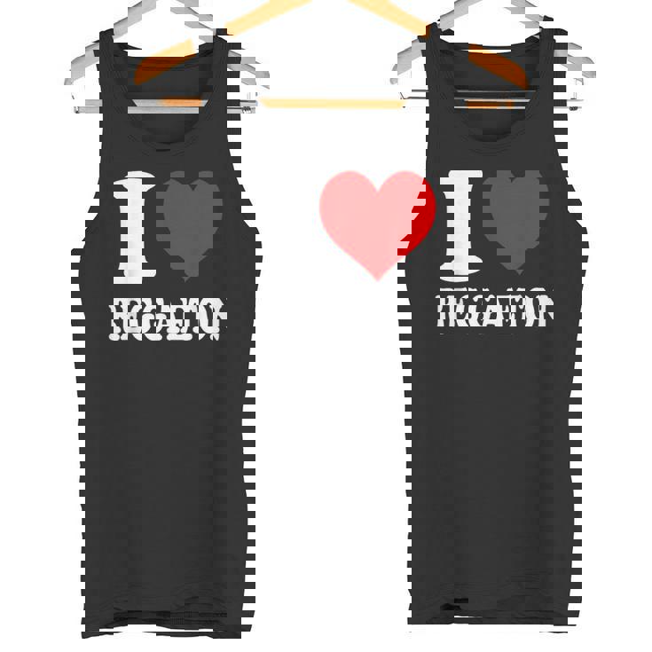 I Love Reggaeton Music タンクトップ