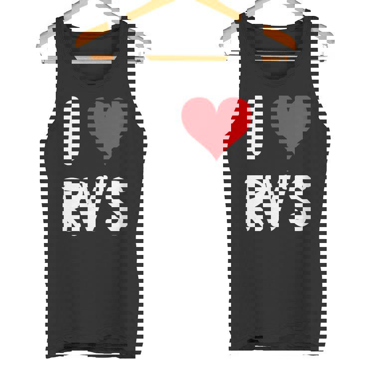 I Love Rv のレクリエーションビークル キャンプ キャンピングカー 旅行 旅行 タンクトップ