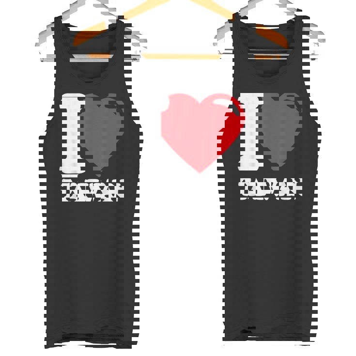 I Love Taiwan 台北国旗 ハートトラベル 台湾製品 タンクトップ