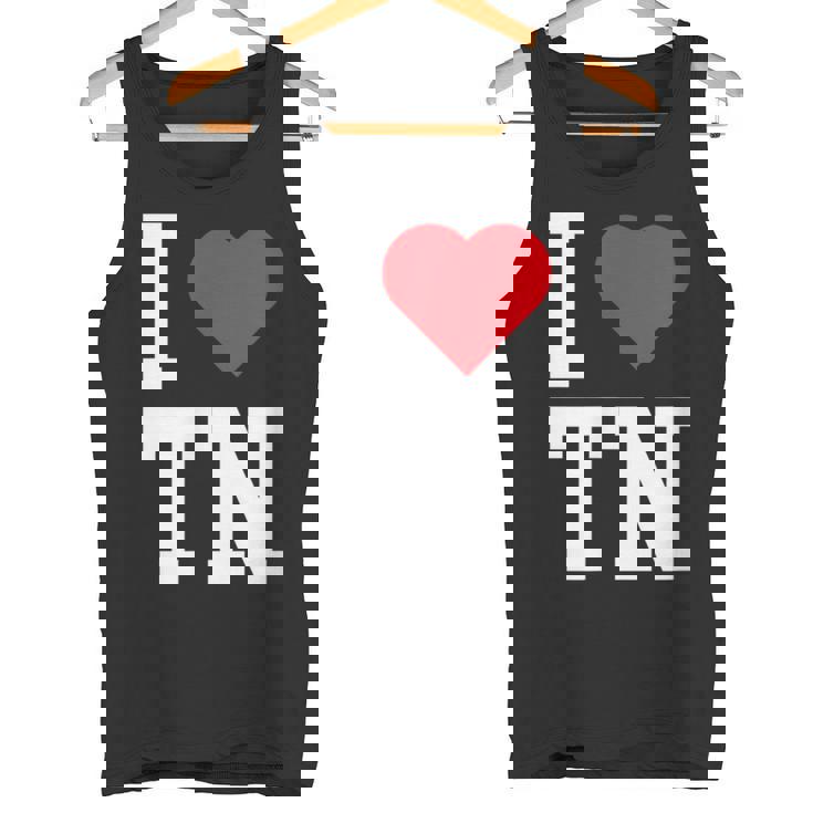 I Love Tennessee Tn Throwback Classic タンクトップ