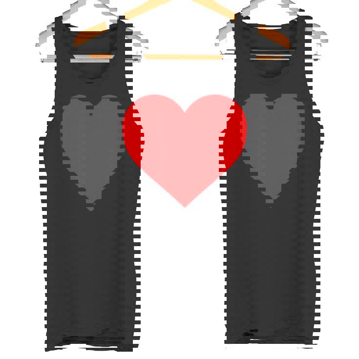 I Love You レッドハート バレンタインデー 絵文字 タンクトップ