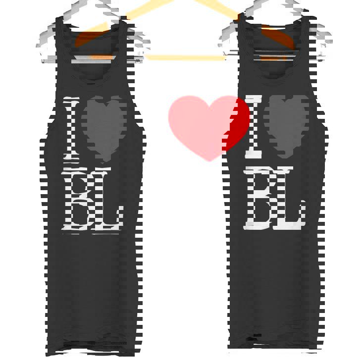 I Love ハート Bl タンクトップ