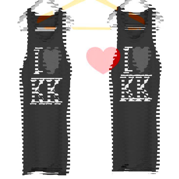 I Love ハート Kk タンクトップ