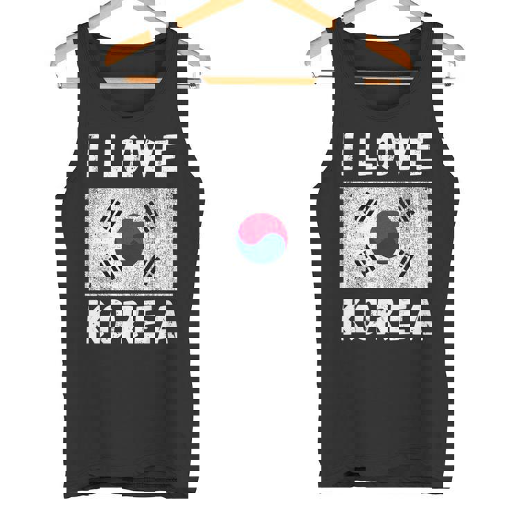 I Love 韓国 韓国 家族 旅行 お土産 タンクトップ