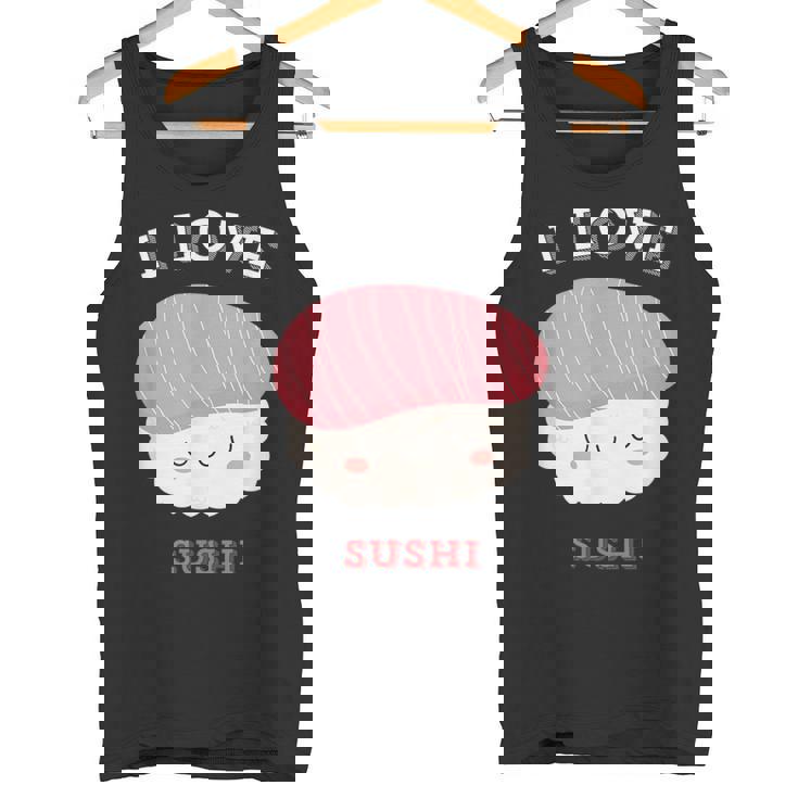 I Loveushi I Loveushi Japan Food 巻にぎり魚 タンクトップ