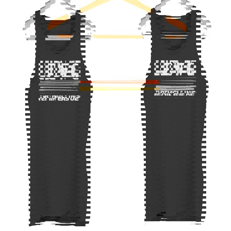 Ludwig Everything Else Is Noise クラシック音楽ドラムスティック タンクトップ