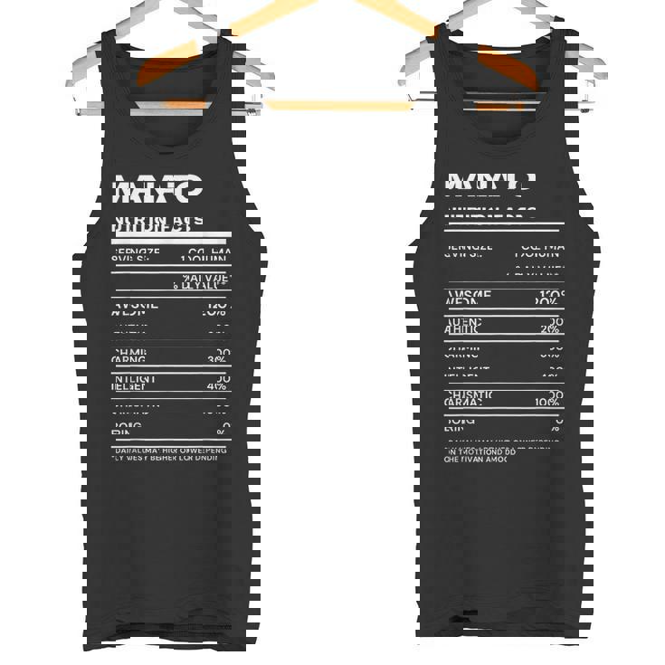 Manato 栄養成分表示 タンクトップ