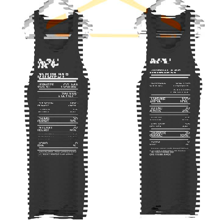 Mayu 栄養成分表示 タンクトップ