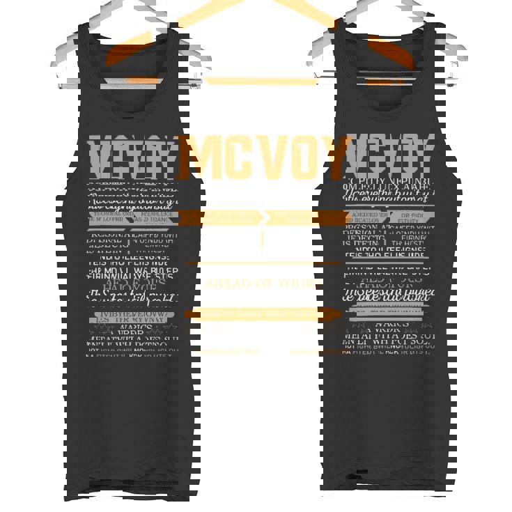 Mcvoy Completely Unexplainable Notices Everything But Won’T Say It Name Tank Top