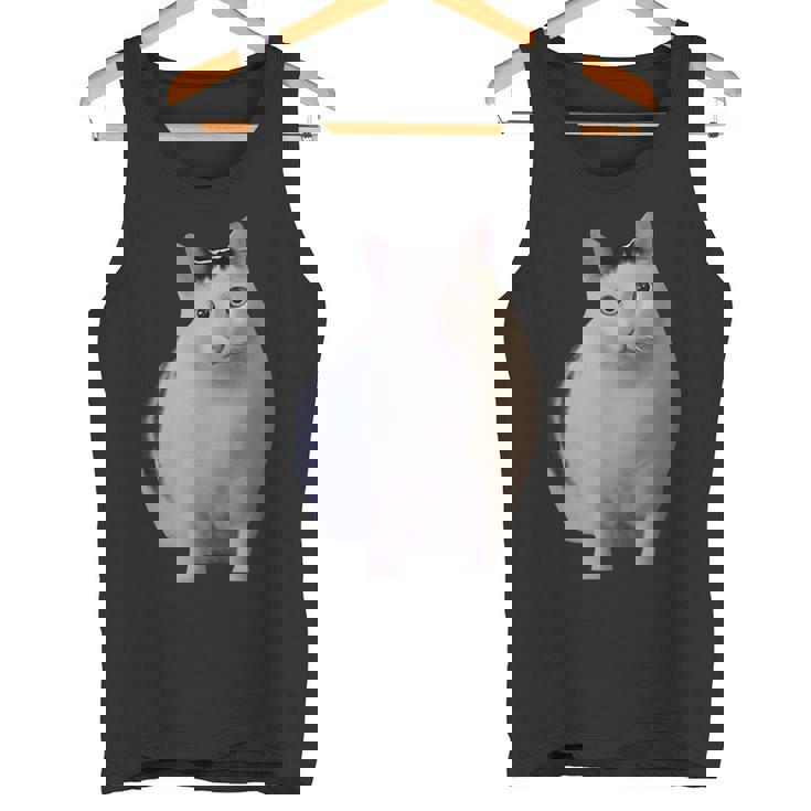 Meme Huh Catミームハァキャット面白い タンクトップ