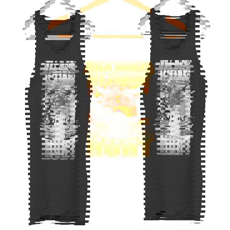 Milk Make My Tammy Hurt Cow Meme タンクトップ