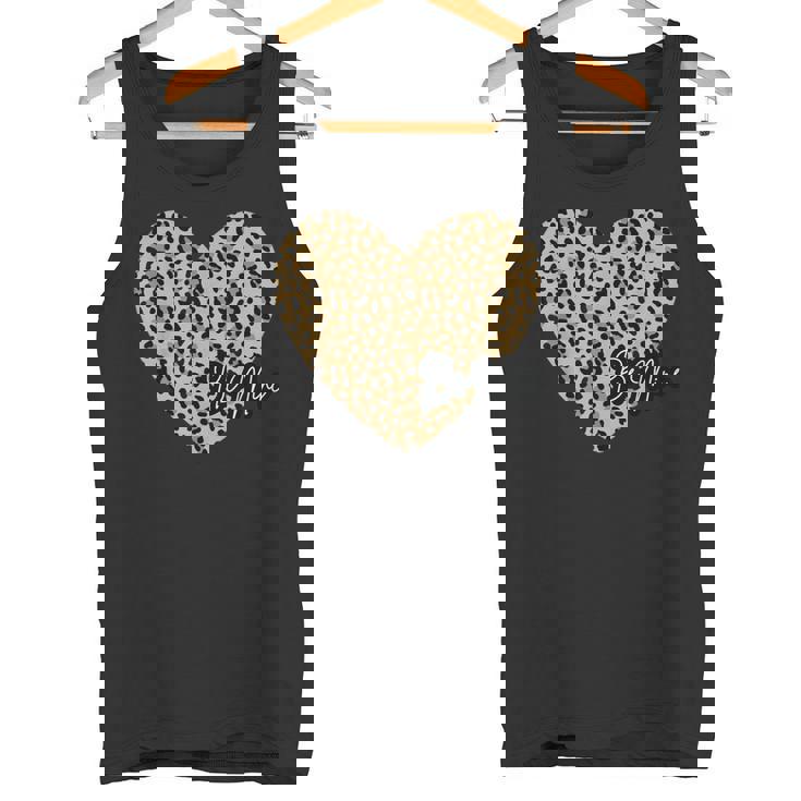 Be Mine ヒョウ柄 ハート タンクトップ