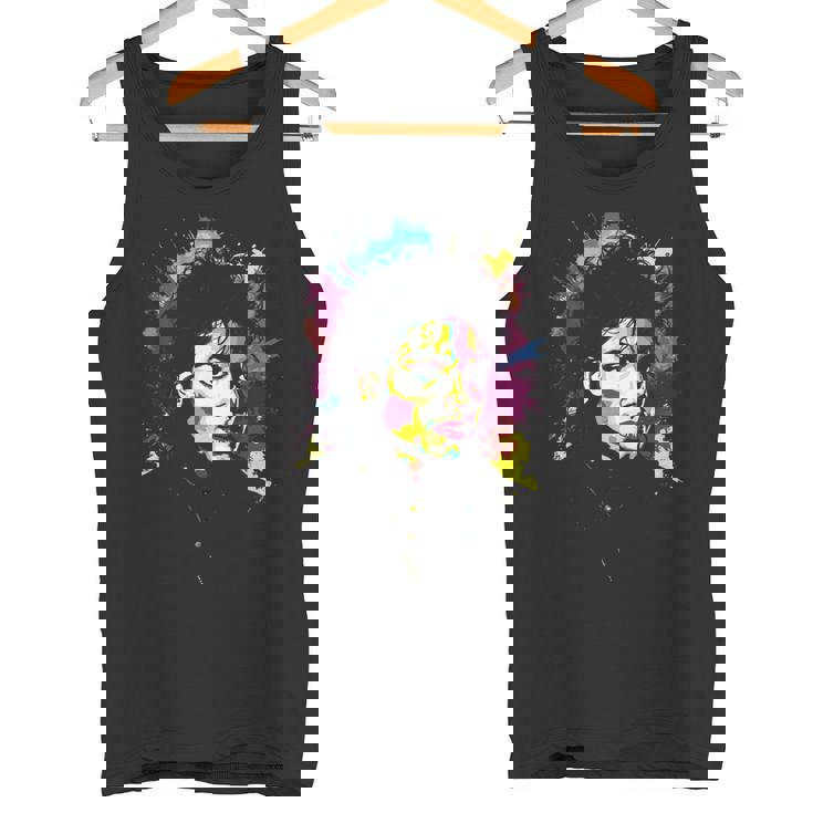 Mj Bad World 白黒スプラッター タンクトップ