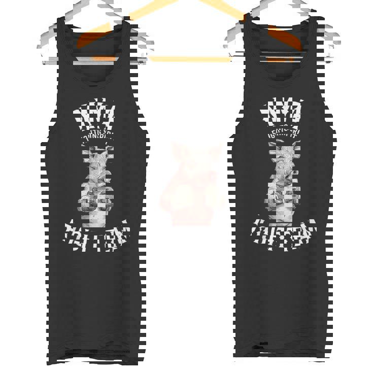 Mmaファイトチーム 面白い総合格闘技の豚 タンクトップ