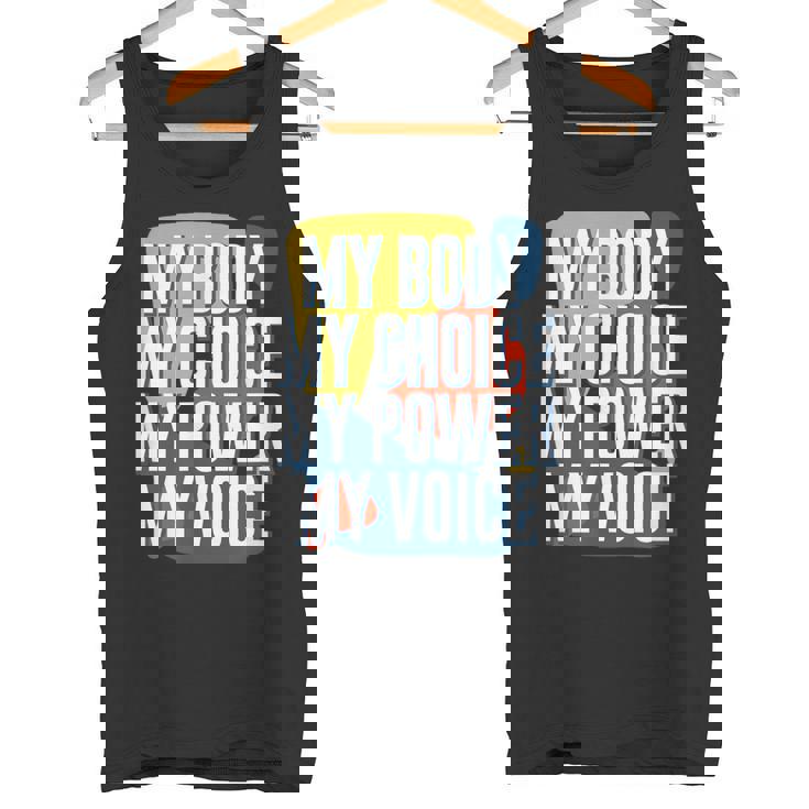My Body Choice Power Andoice フェミニストポジティブ タンクトップ