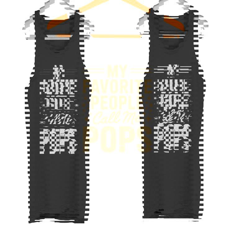 My Favorite People Call Me Pops Fathers Day タンクトップ