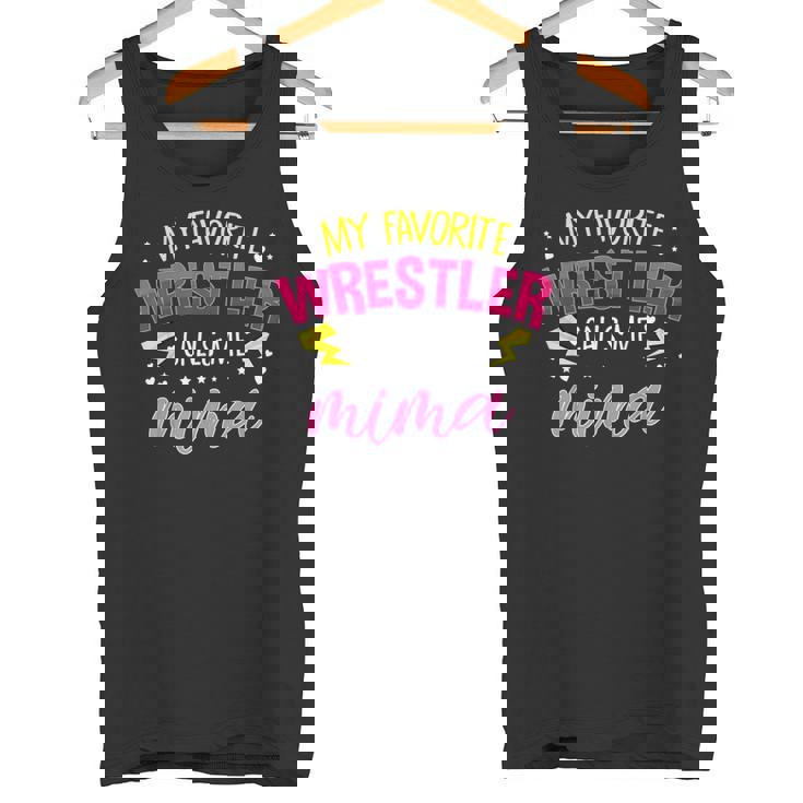 My Favorite Wrestler Calls Me Mima マッチングファミリーパーティー タンクトップ