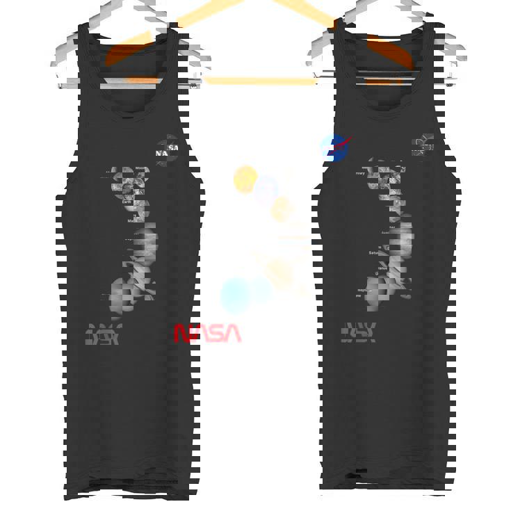 Nasa太陽系惑星ワーム記章ロゴ タンクトップ