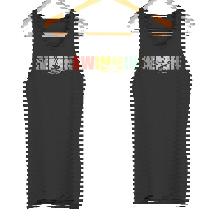 Natación Nadar Deporte Retro -Intage Brazada Nadador Camiseta sin mangas