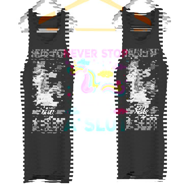 Nevertop Being Alut ユニコーン 面白い 大人 ユーモア 格言 タンクトップ