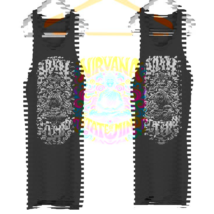 Nirvanatate Of Mind 瞑想 面白いグラフィックtシャツ タンクトップ