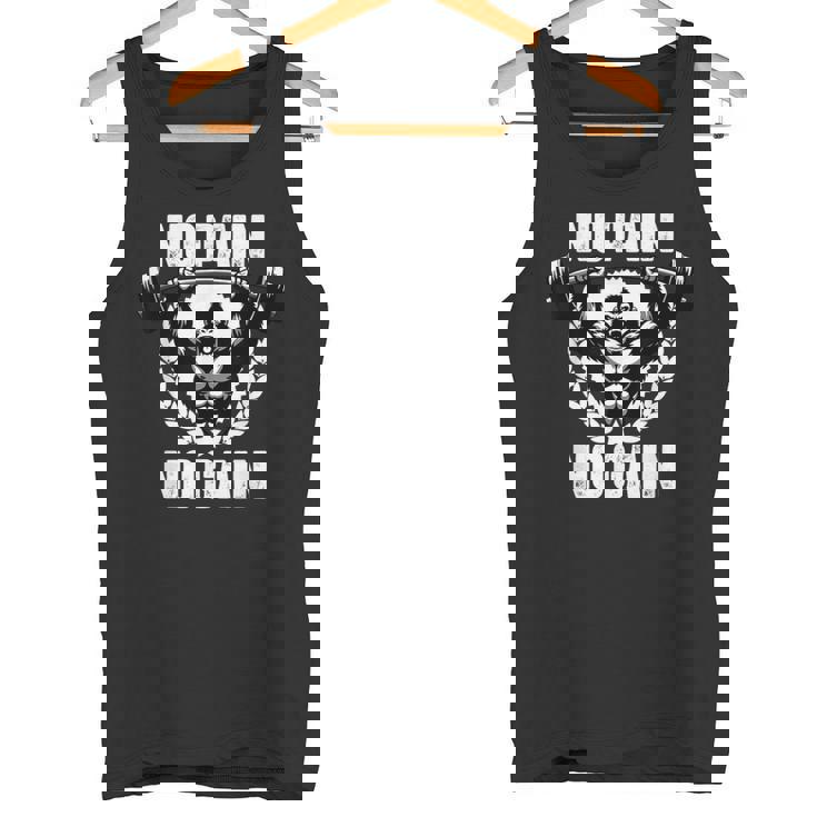 No Pain No Gain ウェイトリフティング ワークアウト ジム 引用 ジム フィットネス タンクトップ