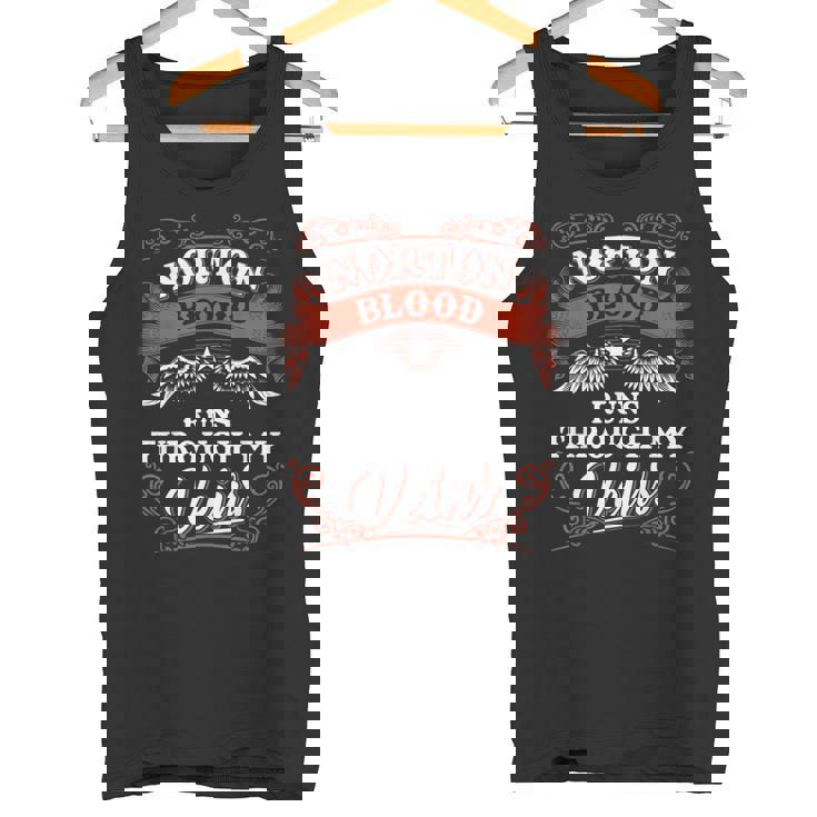 Norton Blood Run Through Myeins Family Christmas タンクトップ