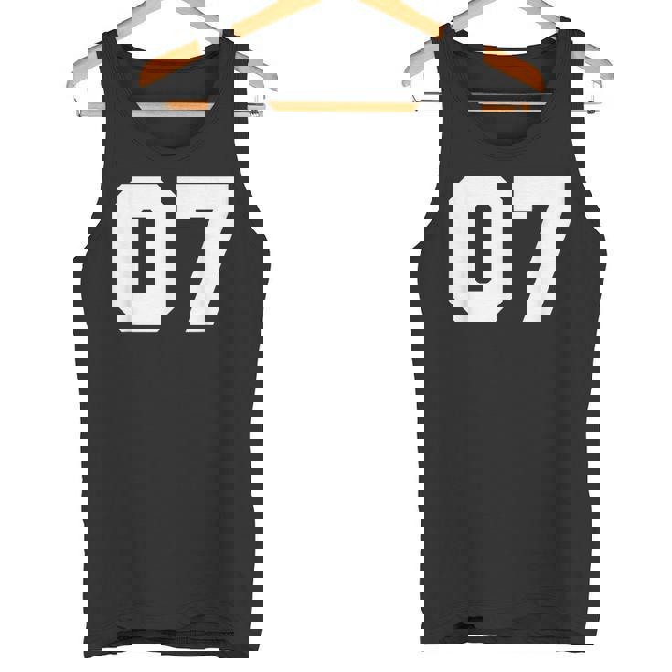 Number 07Ports Jersey Player 07 7 Fan Front Printarsity タンクトップ