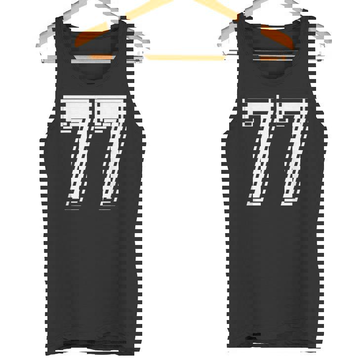 Number 77 Birthday 77Thports Player チーム番号入りジャージ タンクトップ