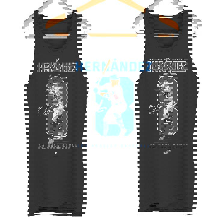 Number And Portrait Kike Hernandez Los Angeles Mlbpa タンクトップ