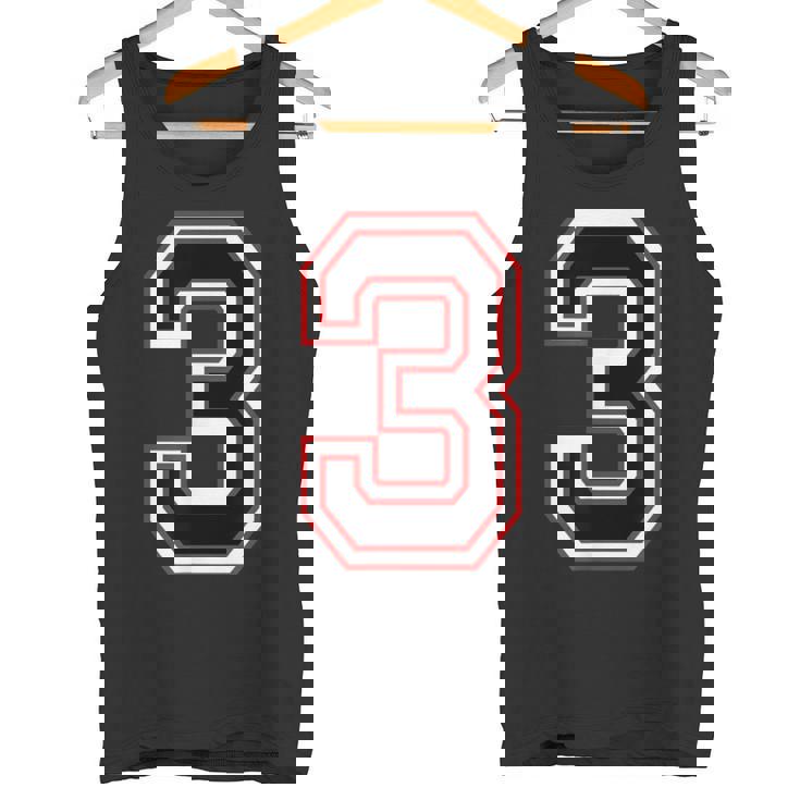 Number Numero Nummer 3 Three 3番 タンクトップ