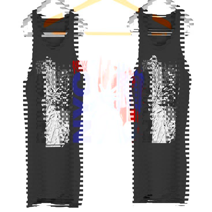 Nyc ニューヨーク市自由の女神 アメリカ国旗 タンクトップ