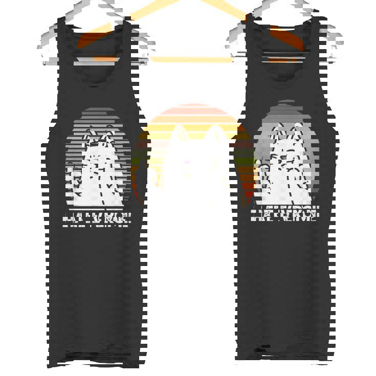 Odio A Todos Los Gatos Camiseta sin mangas