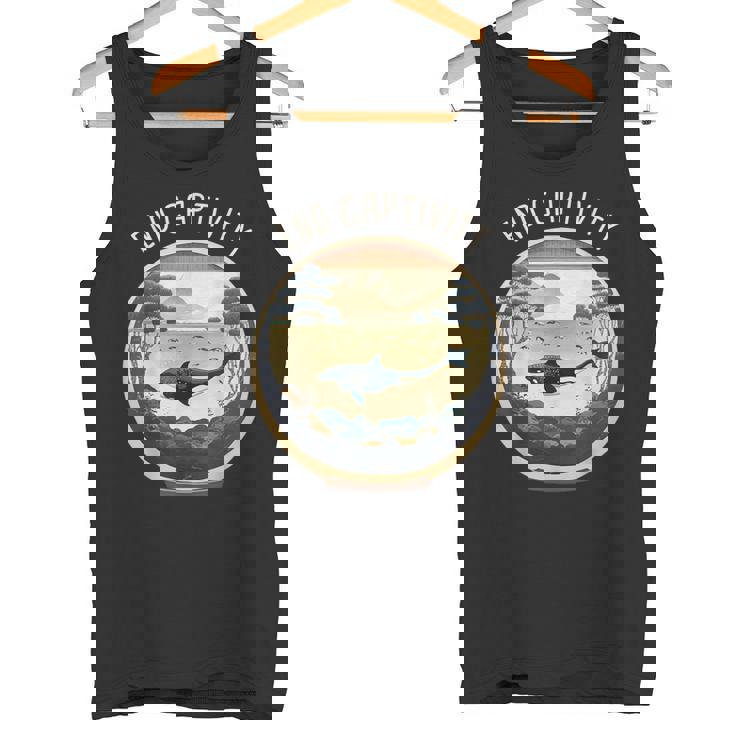 Orca End Captive Free The Orcas 海洋保護活動家 タンクトップ