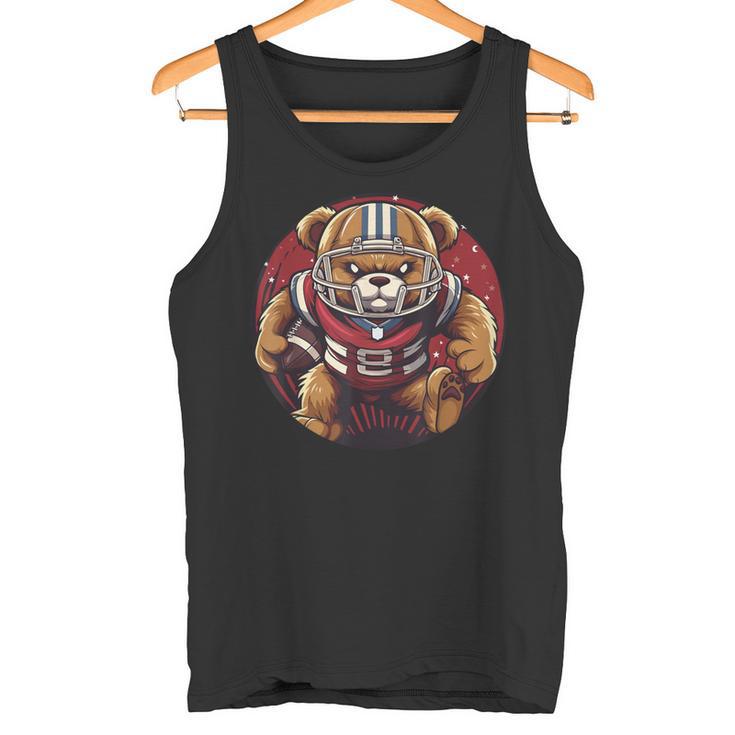 Ours En Peluche Amusant En Tenue De Football Américain Débardeur e