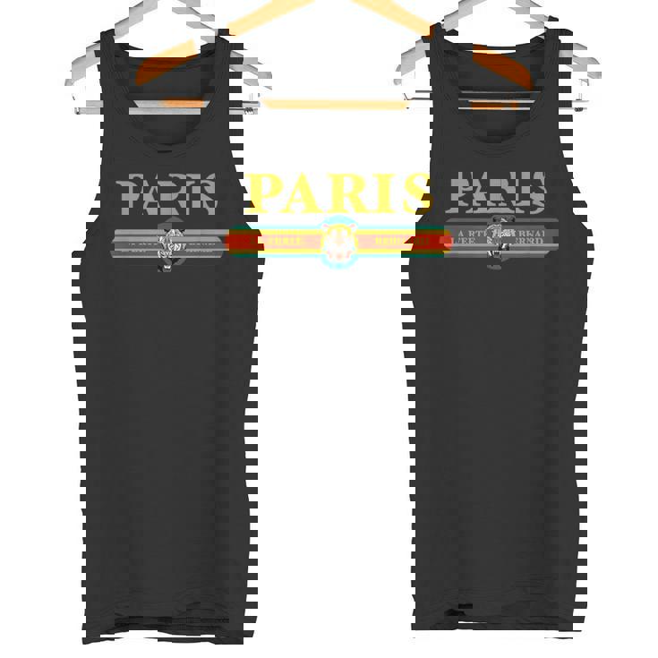 Paris Tiger Face Fashion タンクトップ
