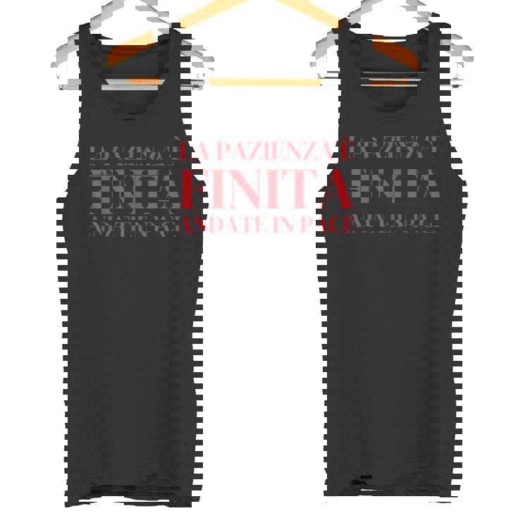 Patience Is Over Go In Peace タンクトップ