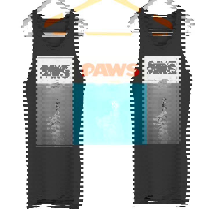Paws Cat ファニーtシャツ、子猫映画ポスターパロディ タンクトップ