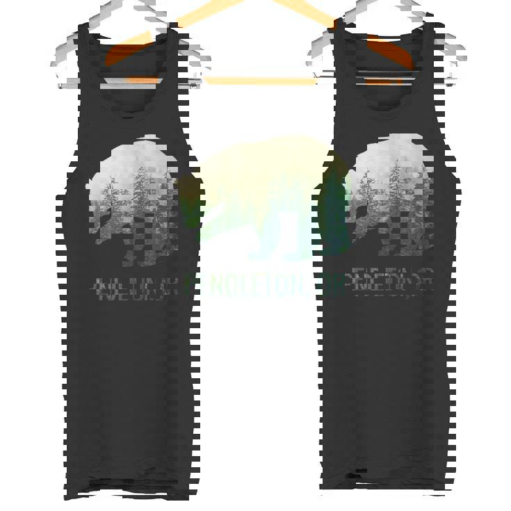 Pendleton Beartate Of Oregon Pacific Nw 野生動物 タンクトップ