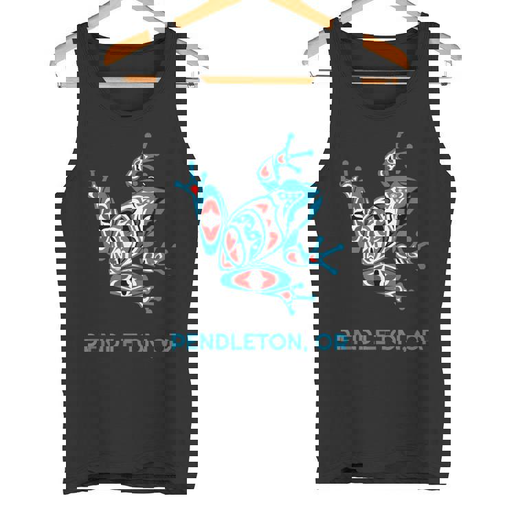 Pendleton オレゴンレッドブルフロッグ Pnw アート ネイティブアメリカン タンクトップ