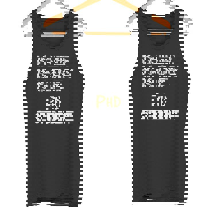 PhD Noleep No Money No Life Phdtudent タンクトップ