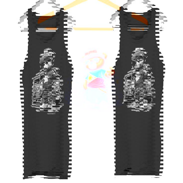 Philippines フィリピン ジプニー テディベア フィリピンの国旗 タンクトップ