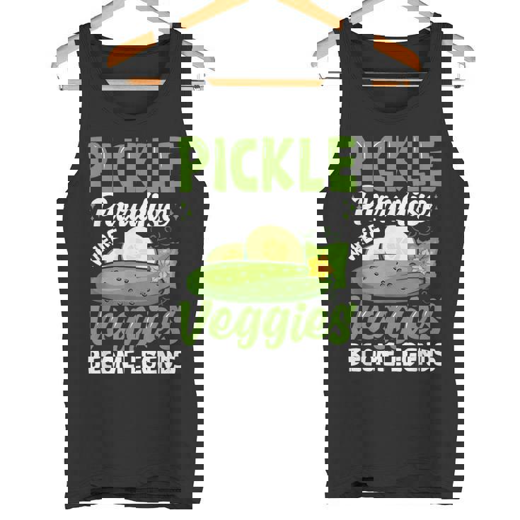 Pickle Paradiese Wherveggie For Pickle Paradiese ピクルスギフトとキュウリ用 タンクトップ
