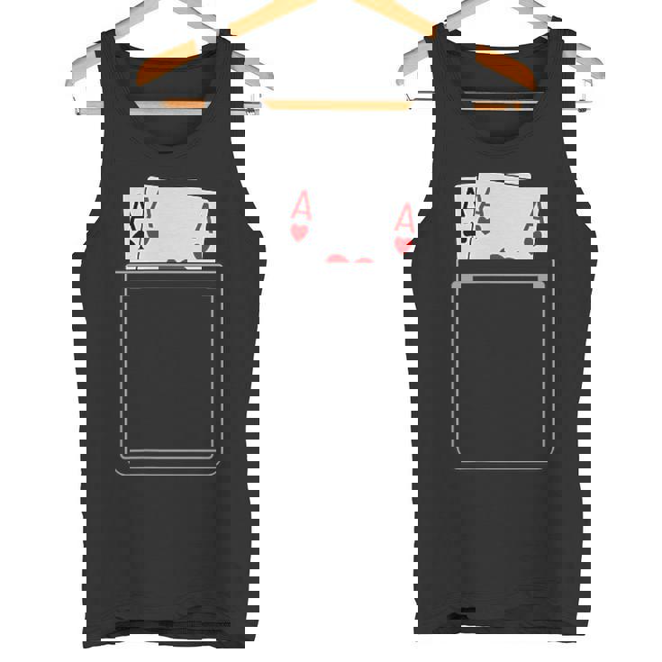 Pocket Aces Pokerpades & Heart 面白いポーカー ギフト タンクトップ