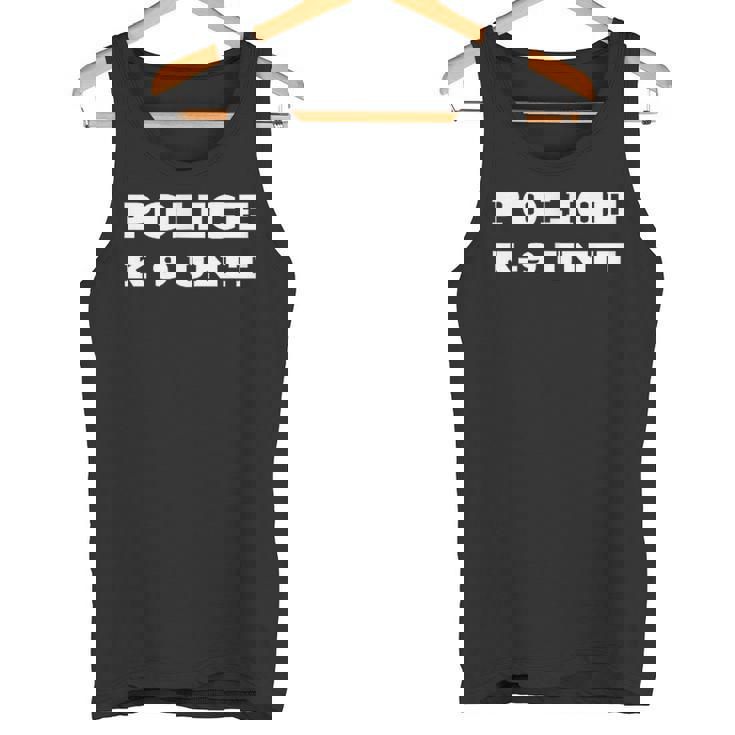 Police K-9 ユニットオンデューティーユニフォーム ドッグハンドラーチーム K9 オフィサー タンクトップ