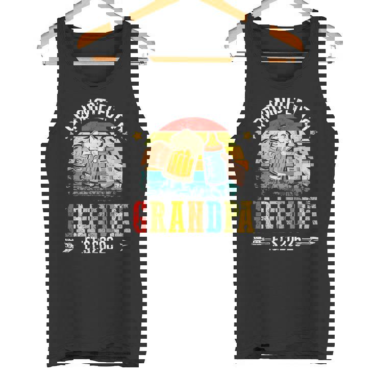 メンズ Promoted To Grandpa Est 2026 Dad To Be タンクトップ