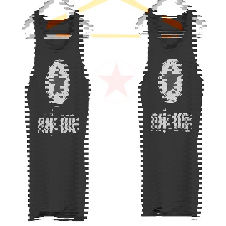 Punk Rock パンクロックスターのプレゼントでパンクロックミュージシャンのデザイン タンクトップ