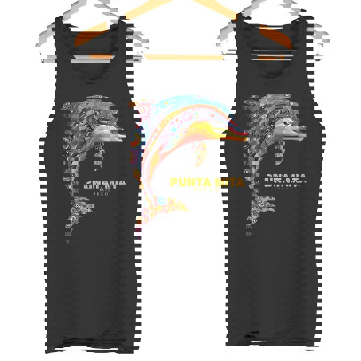 Punta Mita メキシコ バケーション ヴィンテージ トライバル イルカ タンクトップ